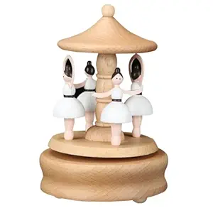 Music Box, Windup Musical Gift Rotating Music Box Wind Up Musical Boxs for Christmas Birthday Valentine's Day