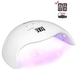 lampara led marca gelish ❤[CURAR TODAS LAS CLAVOS DE GEL]: Longitud de onda óptica doble (365nm + 405nm), hace que la lámpara de uñas SKYUV LED sea compatible con todos los esmaltes de uñas LED y geles UV, incluidos geles duros, gel acrílico, cola de gema, gel de escultura, etc.