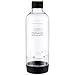 Produktbild Levivo Pet-Flasche mit Schraubverschluss, passend für Viele SodaStream Sprudler, Schwarz, 1.0 Liter – Hochwertige Kunststoff Flasche mit Deckel, in Mehreren Farben, Wassersprudler
