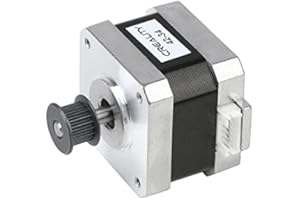 POLISI3D Ender 3 V2 Moteur pas à pas avec engrenage compatible avec Ender 3 V2, Ender 3 Pro, Ender 3 Max CR-6 MAX, CR6 SE, CR-10 Smart (42-34, moteur uniquement)