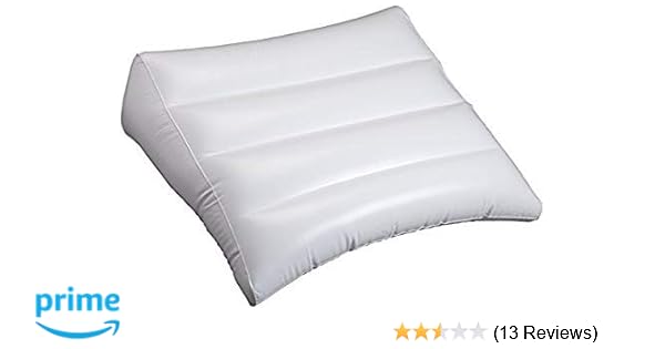 Argy Bargy Inflatable Wedge Pillow White Back Support Travel