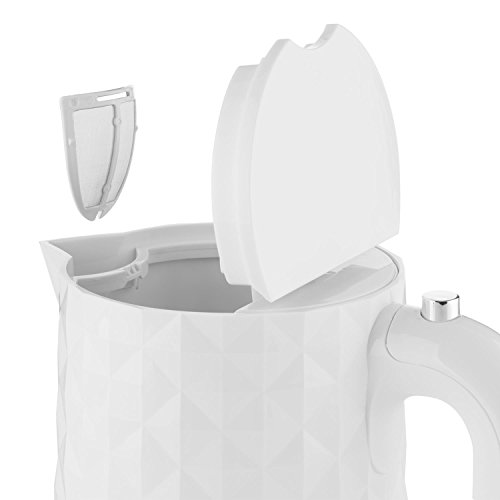 Klarstein Granada Bianca Frühstücksset Wasserkocher + Toaster (2000 Watt, 360° Basisstation, 1,7 Liter Wasserkocher, 1000 Watt Toaster, stufenlose Bräunungsregulierung) weiß - 5