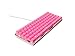 Produktbild Gxoisnavlk 82 Key Blue Switch Luminous Kabel Tastatur Pink Mechanical Gaming Keyboard (Color : Pink)