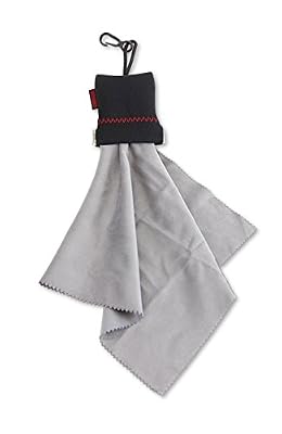 Carson Stuff-it XL en Microfibre Chiffon de Nettoyage pour œil Verre - Noir/Gris