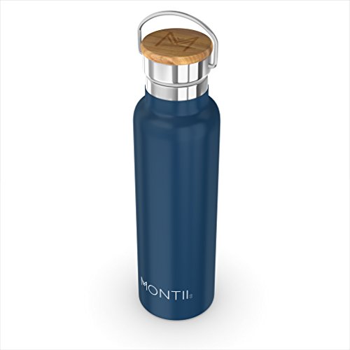 Montii - 600ml Insulated - Stainless Steel Water Bottle - Navy Blue Montii - 600ml Insulated - Stainless Steel Water Bottle - Navy Blue