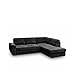 Produktbild Mirjan24  Ecksofa Leeds! Polsterecke mit Bettkasten und Schlaffunktion, Design Eckcouch mit Bettfunktion, Funktionssofa L-Form, Bettsofa (Ecksofa Rechts, Sun 100)