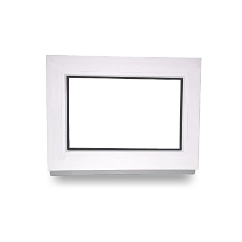 Preisvergleich Produktbild Kellerfenster - Kunststoff - Festverglasung (FIB) - weiß - BxH: 90 x 70 cm - 60mm - 2-fach-Verglasung - verschiedene Maße