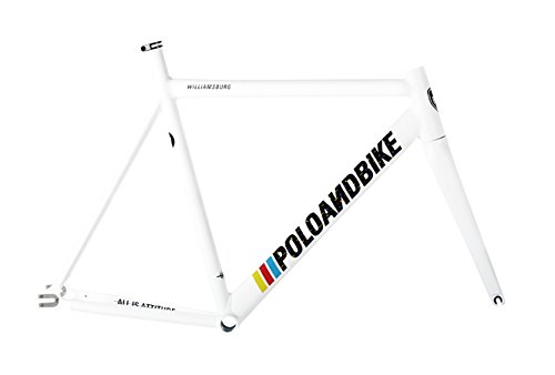 POLOANDBIKE Williamsburg - Cuadro de bicicleta, color blanco mate, tal