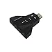 Produktbild T::A Externe Soundkarte Dual USB PC Laptop PS3 XBOX 3D Soundkarte 7.1 Sound Kopfhörer Headset