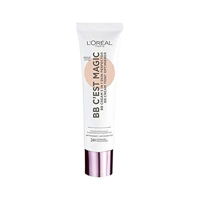 L'Oréal Paris 5 en 1 Wake Up And Glow C'est Magic BB Crème Perfecteur de Teint Universel Hydratation 24H/FPS 20 Médium