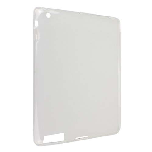 iPad 2 Silkon Hülle, Asnlove TPU Schutzhülle Tasche Case Cover Kratzfest Weich Flexibel Silikon Bumper in Matt Crystal Transparent Tablet Schutzhülle für Apple iPad 2 / 3 / 4, Weiß - 4