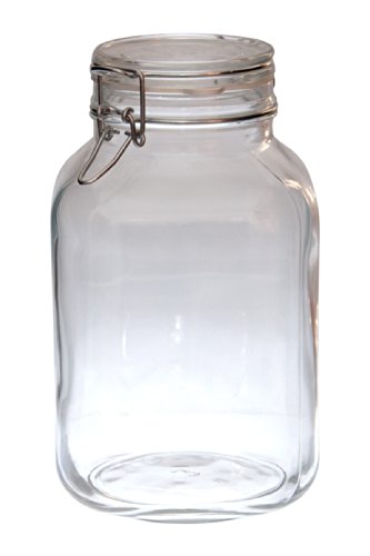 6er Set Einmachglas Bügelverschluss Original Fido 3,0L incl. Bormioli Rezeptheft - 3