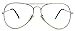 Produktbild Klassische Pilotenbrille für Damen o Herren Nerdbrille 80er Jahre Brillengestell Klarglas AVN (Gold)
