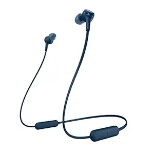 Sony WI-XB400 Wireless Extra Bass in-Ear Headphones with 15 hrs Battery, Quick Charge, Magnetic Earbuds, Tangle Free Cord, BT Ver 5.0, Work from Home,Bluetooth Headset with Mic for Phone Calls (Blue)