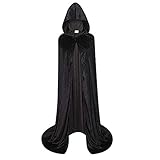 capa negra disfraz mujer 🎃Ropa calidad telas, elástico, suave, y cómodo