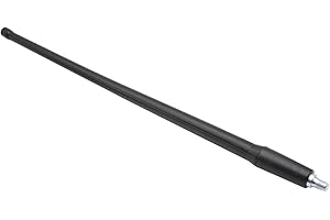 BOOMBOOST Car Aerial Antenna Radio AM FM Antenna Compatible for Jeep Wrangler 2007-2016, with Specific Adpater (Black)