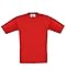 B&C Kids/Childrens Exact 150 Short Sleeved T-Shirt (9-11) (Red)