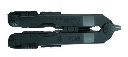 GERBER Diesel Multi - Navaja Suiza Multiusos, Color Negro