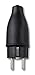Produktbild Merten 123851 Vollgummi-Stecker schwarz SCHUKO