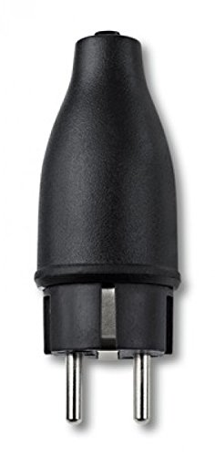 Preisvergleich Produktbild Merten 123851 Vollgummi-Stecker schwarz SCHUKO