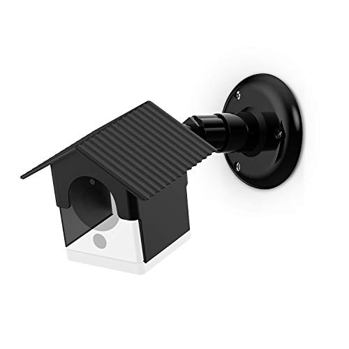 Preisvergleich Produktbild wyze Kamera Wandhalterung, wetterfest, 360 Grad Schutz Verstellbarer Innen- und Schutzhülle für wyzecam 1080P Smart Kamera und ismartalarm isc5p2 Spot Kamera anti-sun Schein UV-Schutz, schwarz
