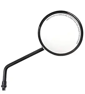 R Adversales (Original) ABS Plastic Shell Best Handlebar Rear View Mirror For All Royal Enfield Series Bullet 350 , 500 - Only Right Side Mirror, Black