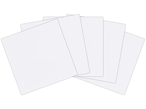 12 x 12 inches (305mm x 305mm) 300gsm 340mic Craft Creations Economy White Cardboard - Sheets Of Acid Free, Smooth, White Card Stock (1,000)