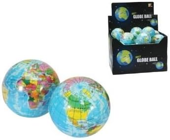 GiftLocalUK Party Bag Fillers - Small Globe Sponge Ball - Party Bag Gifts Toys (Pack Of 12)
