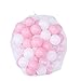 Produktbild Toyvian 100pcs 5.5cm Baby Kid Toy Ocean Balls Thicken Eco-Friendly Balls Funny Soft Wave Balls (White and Pink)