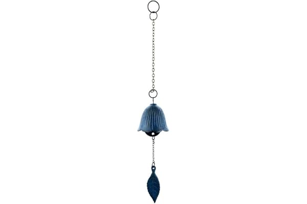 Muteitt Carillons Éoliens Japonais en Fonte, Petites Cloches À Vent Suspendues pour L'extérieur, Pendentif pour Balcon, Bureau, Décoration De Jardin Extérieur