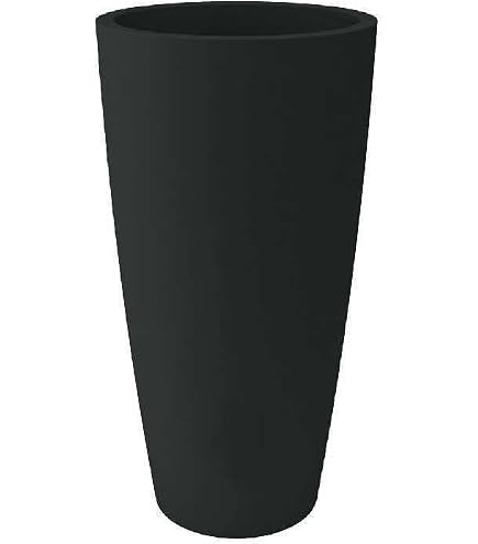 Vaso Tondo Naxos In Plastica Bronzo – Diametro 45x26,5x33 H – Per Fiori E Piante – VECA