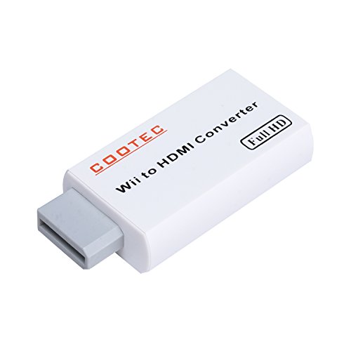 cootec Wii zu HDMI Konverter HD Ausgang Upscaling Video Audio Adapter Schwarz unterstützt alle Wii Anzeigemodi (NTSC 480i, 480p, PAL 576i) - 3