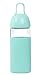 Produktbild Outgeek Wasserflasche kreativ Netter Pinguin-Bauch-Form-Glaswasserflasche mit Sleeve 320ML