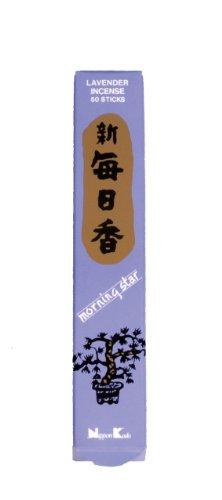Nippon Kodo Co. Juego de 50 varillas de incienso de lavanda, 15 ml