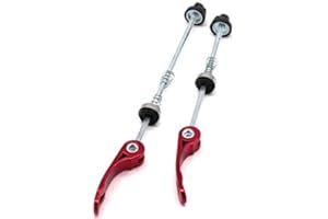 CARBONENMY Set de serrage rapide pour vélo - Multicolore et noir - Pour avant et arrière