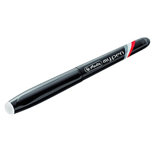 Herlitz 50002887 Radierbarer Tintenroller, my pen inklusive 2 Minen, schwarz - 3