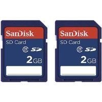 SanDisk Secure Digital (SD) 2GB Speicherkarte (2er Pack)