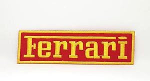 FERRARI PATCH FERRARI FORMULA ONE F1 RACE Iron-on Embroidred Patch