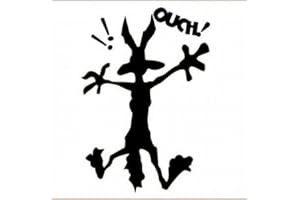 Diuangfoong Pegatina Ouch Coyote Funny Car Van Caravan Laptop Windows Bumper Vinilo Pegatina 895# 10"