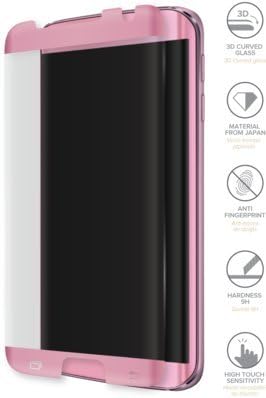 Advanced Curved Edge-to-Edge Tempered Glass Screen Protector for Samsung Galaxy S7 Edge, Rose Gold