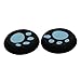 Produktbild eJiasu 2 Paar/4 Stück Universal-Cat Pad Analog Thumb-Stick Silikon Grip Abdeckungen Thumbstick Joystick-Kappen-Abdeckung für PS4 / PS3 / PS2 / Xbox One / Xbox 360 Controller Joypad Zubehör (Black & Sky Blue-2-Paare)