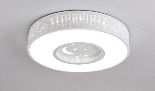 Preisvergleich Produktbild DEE Kronleuchter-Kreative Persönlichkeit Wohnzimmer Beleuchtung Kinder 'S Zimmerdecke, LED Star Moon Light Wärme Einfache Runde Jungen und Mädchen Schlafzimmer Lichter Home Dining Light,# 3-40 * 9Cm