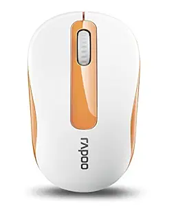 Rapoo | M10-O 2.4G Wireless Mini Optical Mouse - Orange (Nano Receiver) / 9 months battery life