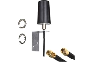 UNITECOM 2in1 4G/5G & WiFi Combo robusta antenna omnidirezionale con staffa di montaggio a parete. 1 x ingresso mobile e 1 x ingresso WiFi