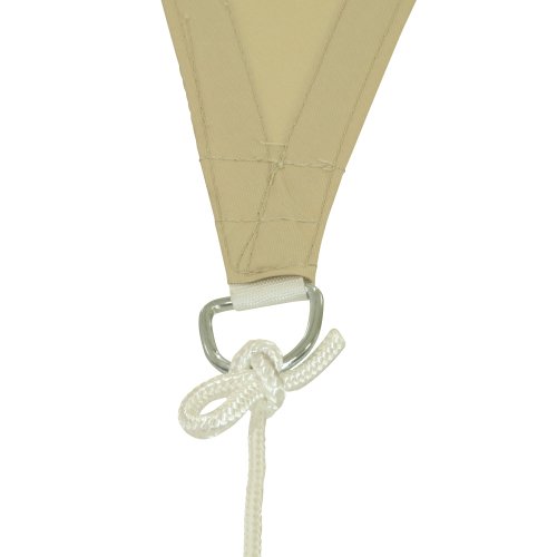 10T WILSON 360 – Dreieckiges Sonnensegel Tarp 360cm wasserabweisend 90% UV-Schutz - 4