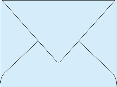 Clairefontaine 5460C Pollen Paquet de 20 Enveloppes 7,5x10 cm, Bleu