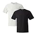 Produktbild Hanes Herren-T-Shirt Beefy, kurzärmlig (2 Stück) mehrfarbig Mehrfarbig XXX-Large,1 Black / 1 White (US Size) (US Size)