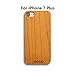 Produktbild iPhone 7 Plus Holz Fall - Coco iPhone 7 Plus Holz Fall Holz cover100% Einzigartige Echte Handarbeit natürlichem Bambusholz stoßfest Fall wie als Kunstwerk iPhone 7 Plus (2016), Cherrywood