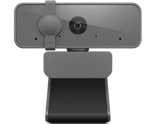 Lenovo NET_BO Essential FHD Webcam Grey, 1080p, Stereo Microphone, USB Camera for Live Streaming and Video Calling, Privacy C