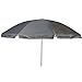 Produktbild Sonnenschirm Strand grau Ø 165cm • Strandschirm Gartenschirm Sonnenschutz 165 cm rund Schirm Balkon